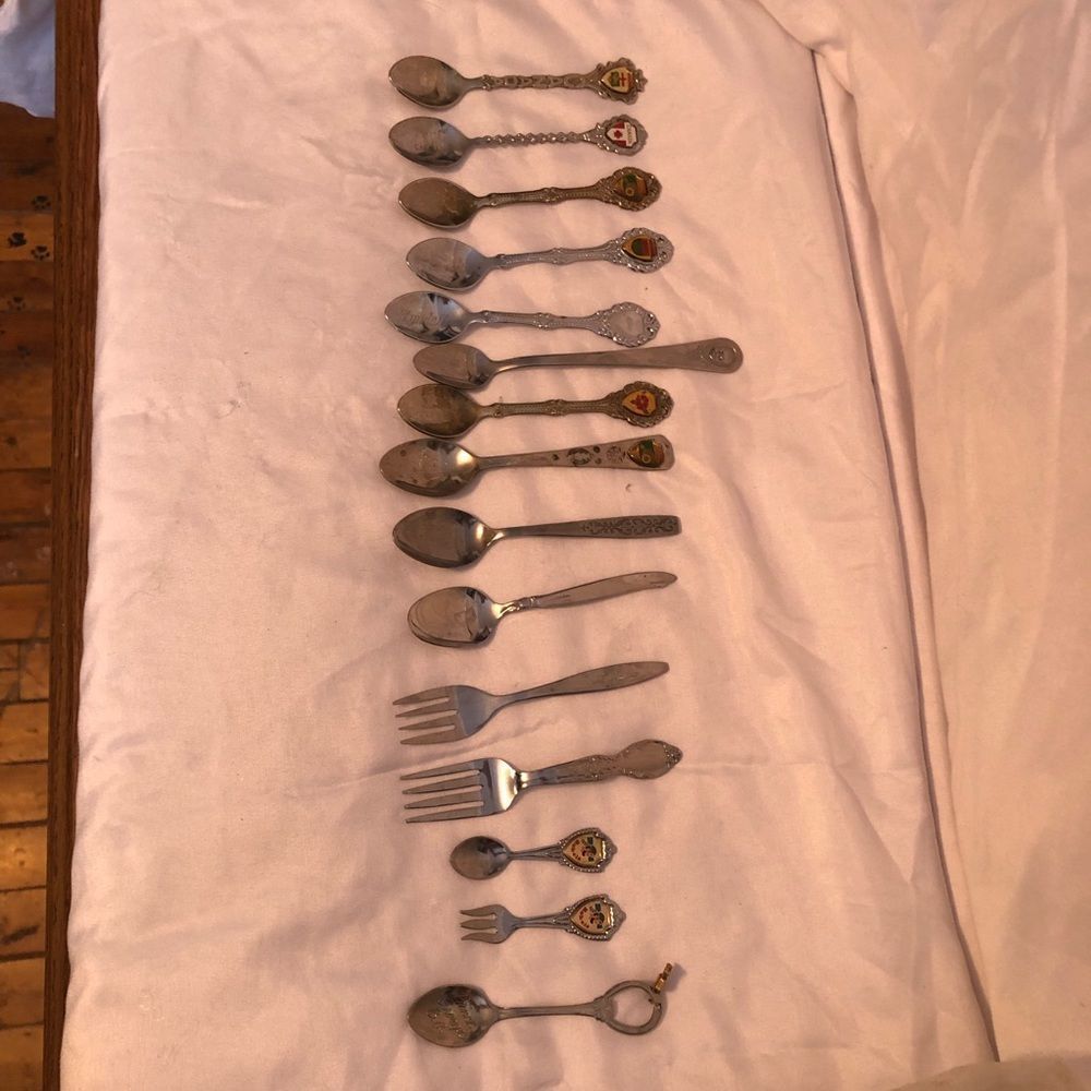 Vintage collectable mini spoons